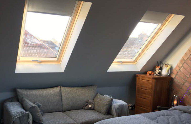 Velux windows in a loft conversion